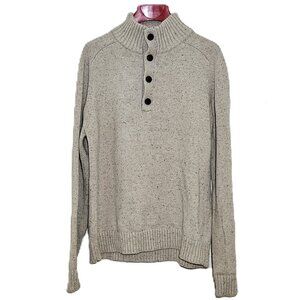 Goodfellow & Co Men's Ribbed Four-Button Mock Neck Pullover